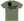 A muted green t-shirt back image containing a graphic of a grizzly bear paw on the top of the left side of the shirt with the slogan 